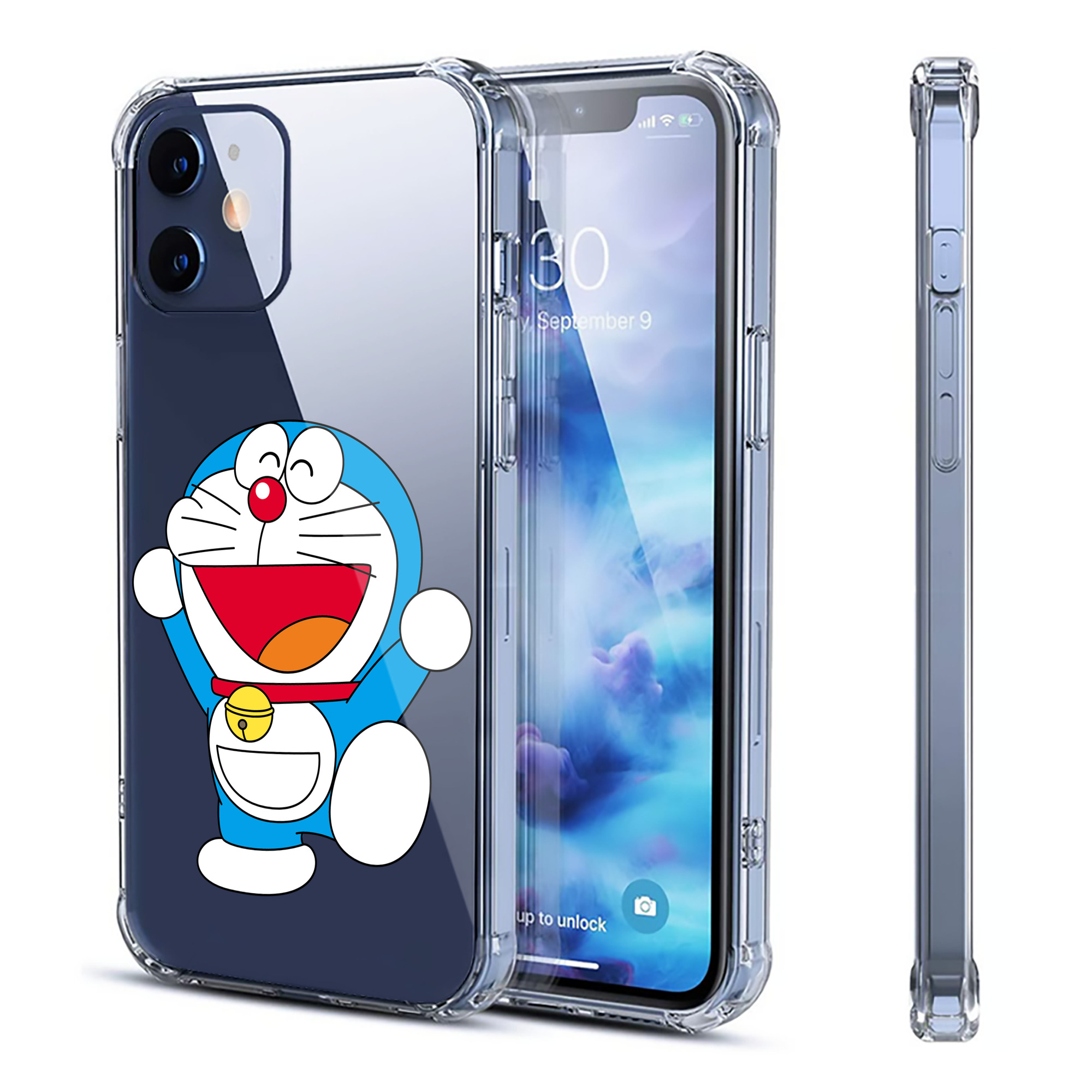 （画像用） ドラえもん Doraemon 【iPhone 12シリーズ対応】透明スマホケース（クリアソフトケース）